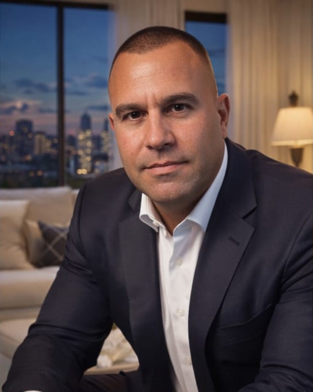 Retrato de Guto, consultor imobiliário