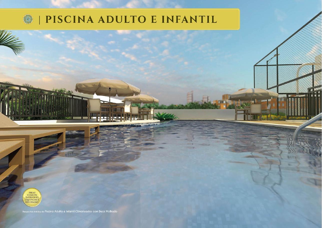 Piscinas Adulto e Infantil Climatizadas com Deck Molhado