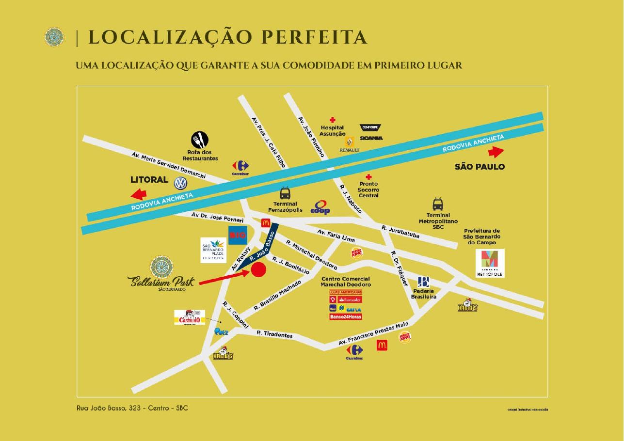 Localização — Rua João Basso, 323 — Centro SBC